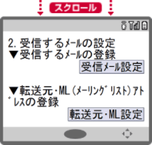 受信するメールの設定